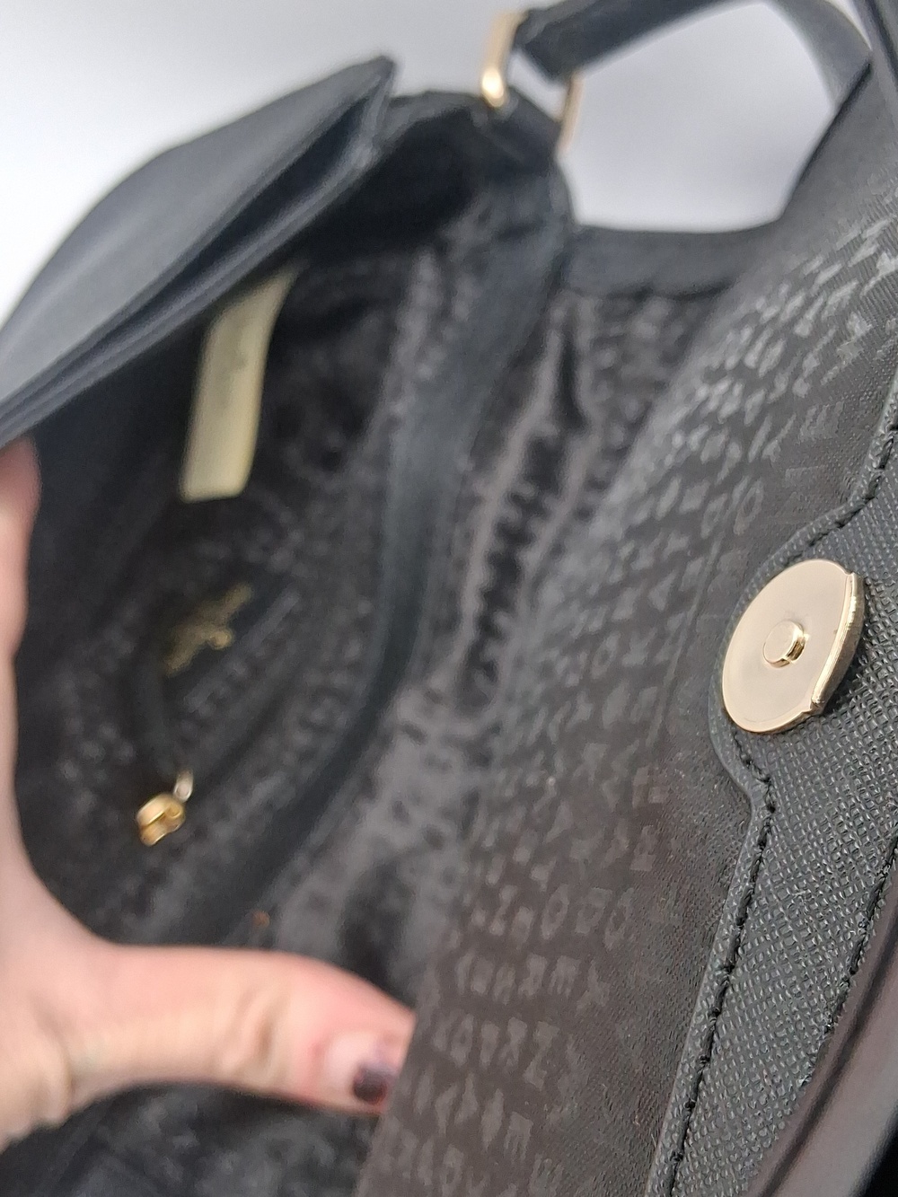 kate spade Black Studded Flap Crossbody Bag New - Picture 5 of 5